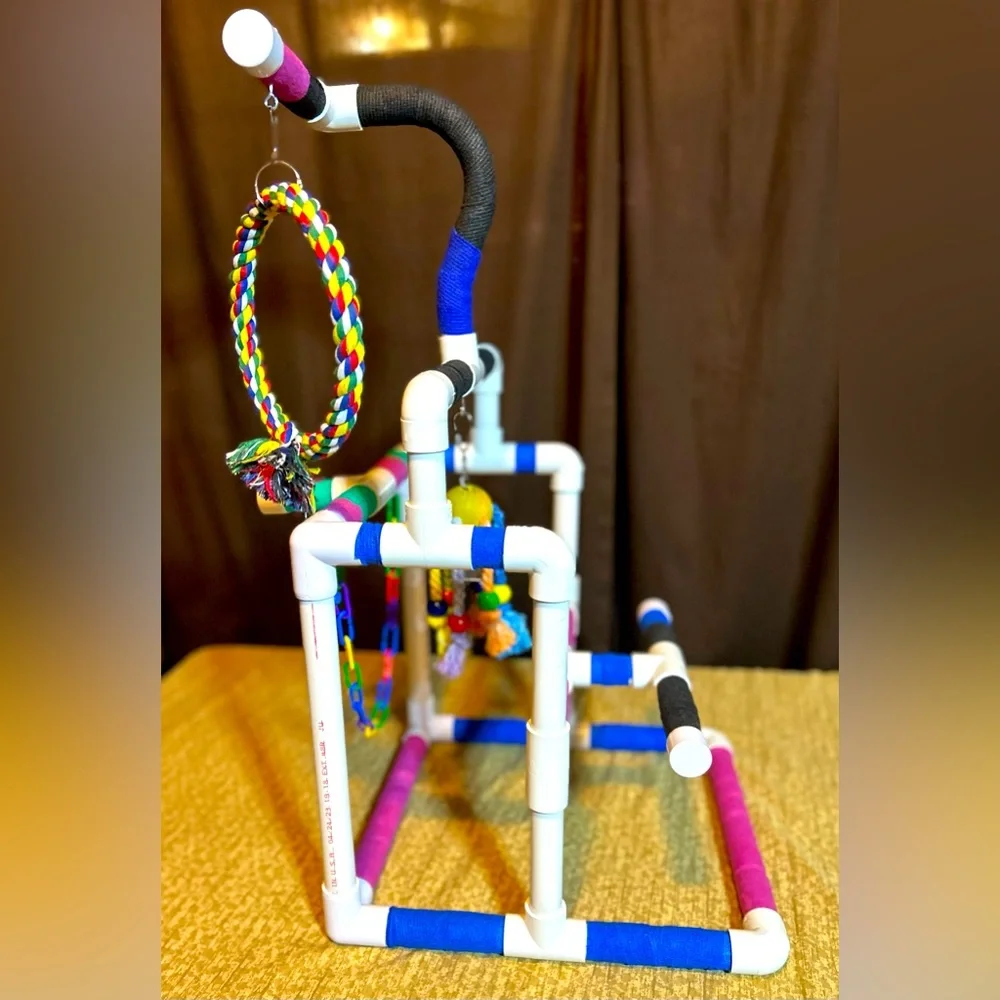 Handmade Bird Perch/Play gym